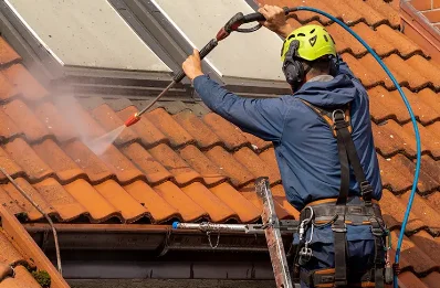 Démoussage et hydrofuge de toiture à Montluel
